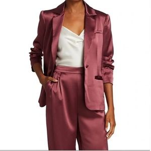 Cinq a Sept Satin Blazer